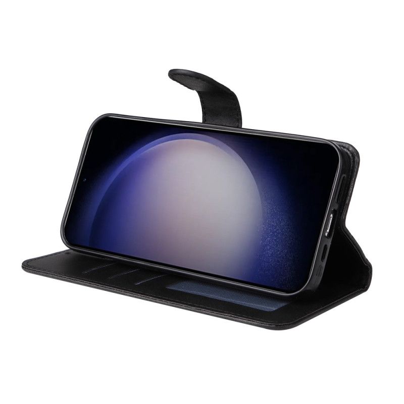 Etui Folio Samsung Galaxy S24 5g Efekt Skóry Z Paskiem Etui Ochronne