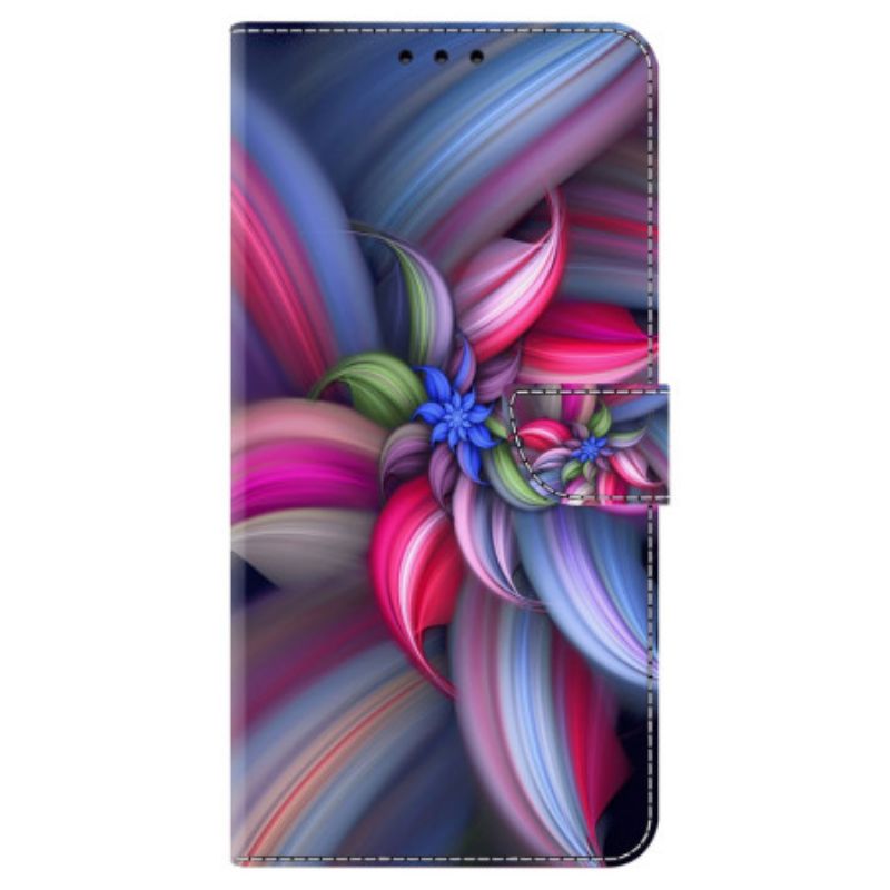 Etui Folio Samsung Galaxy S24 5g Kolorowe Wzory Etui Ochronne