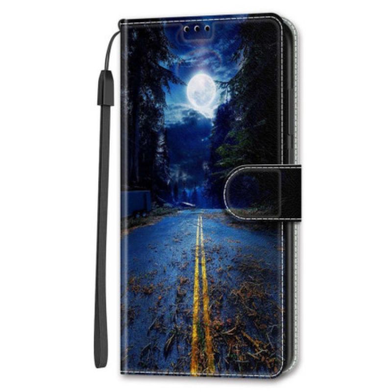 Etui Folio Samsung Galaxy S24 5g Nocna Droga W Lanière Etui Ochronne