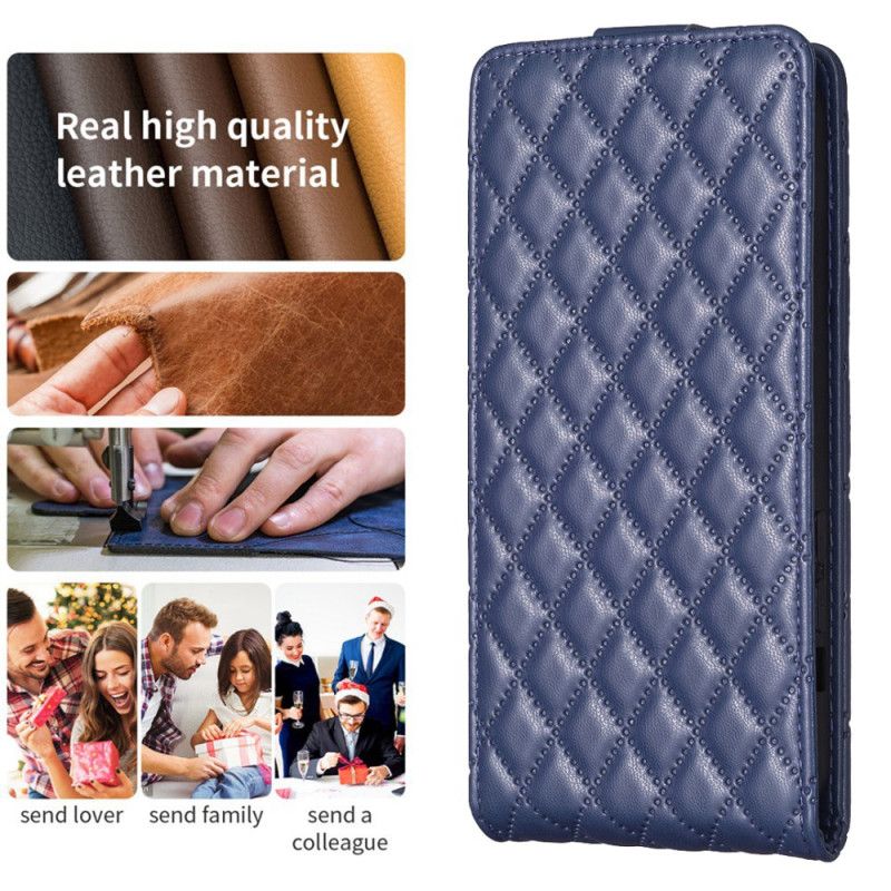 Etui Folio Samsung Galaxy S24 5g Pikowana Pionowa Klapa