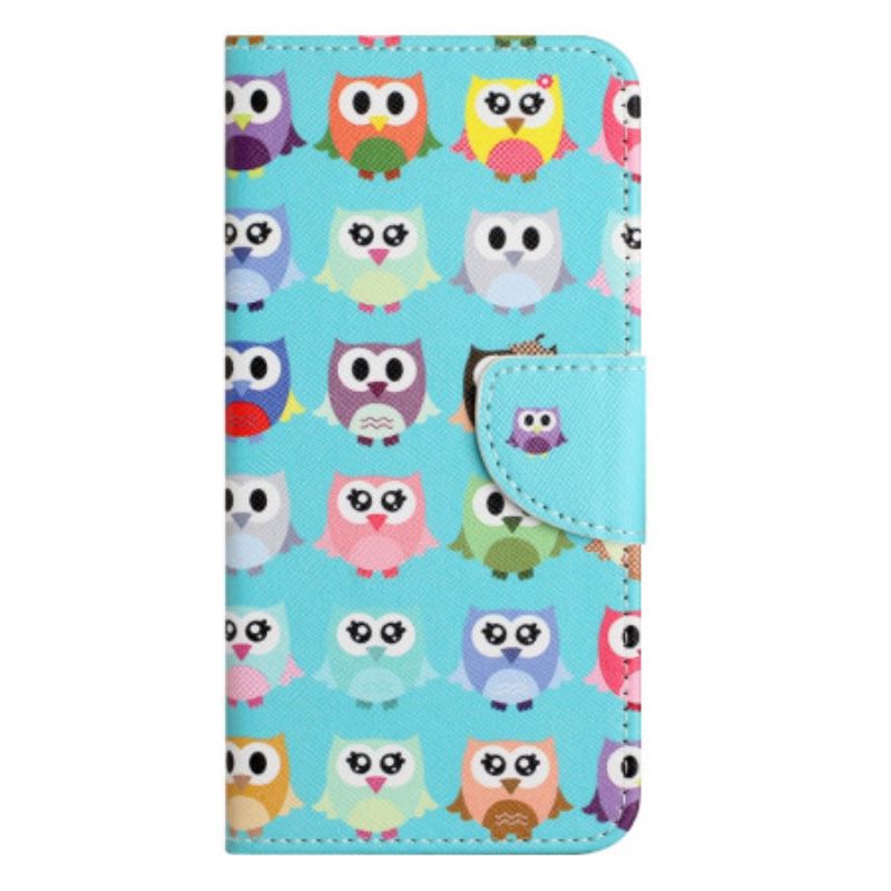 Etui Folio Samsung Galaxy S24 5g Plemię Sów Etui Ochronne