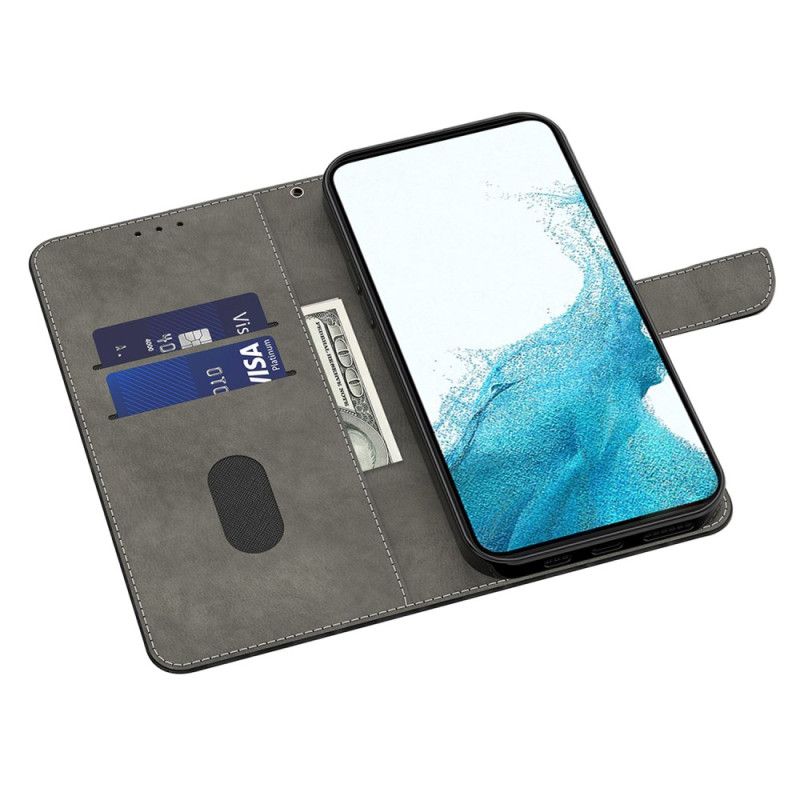 Etui Folio Samsung Galaxy S24 5g Różowe Serce Z Diamentem Etui Ochronne