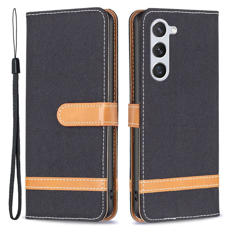 Etui Folio Samsung Galaxy S24 5g Tkanina Z Paskiem