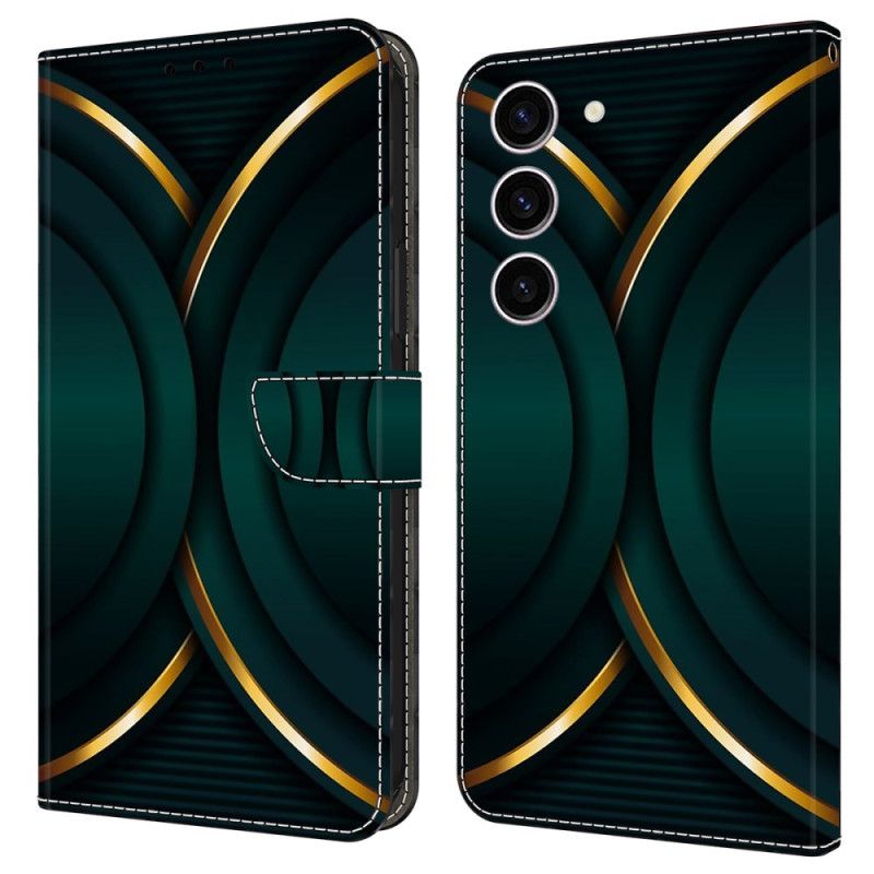 Etui Folio Samsung Galaxy S24 5g Złoty Kontur Etui Ochronne