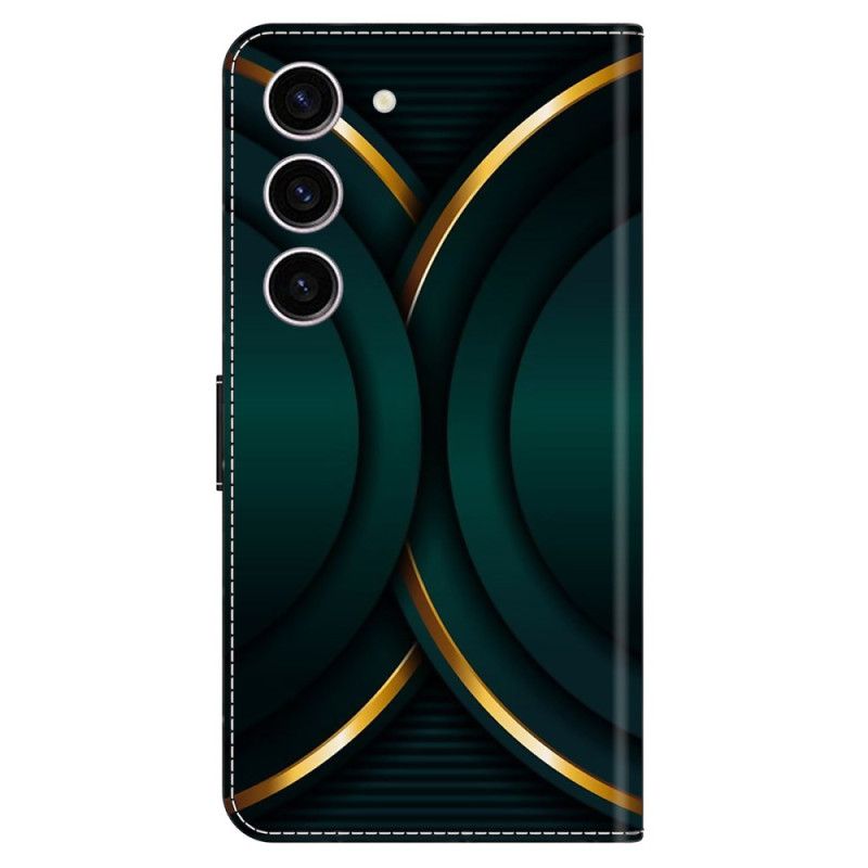 Etui Folio Samsung Galaxy S24 5g Złoty Kontur Etui Ochronne