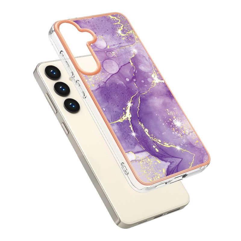Etui Samsung Galaxy S24 5g Kolorowy Marmur Etui Ochronne