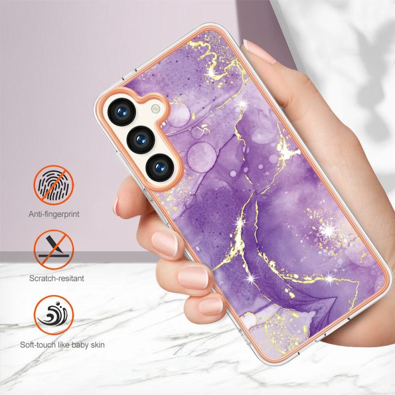 Etui Samsung Galaxy S24 5g Kolorowy Marmur Etui Ochronne