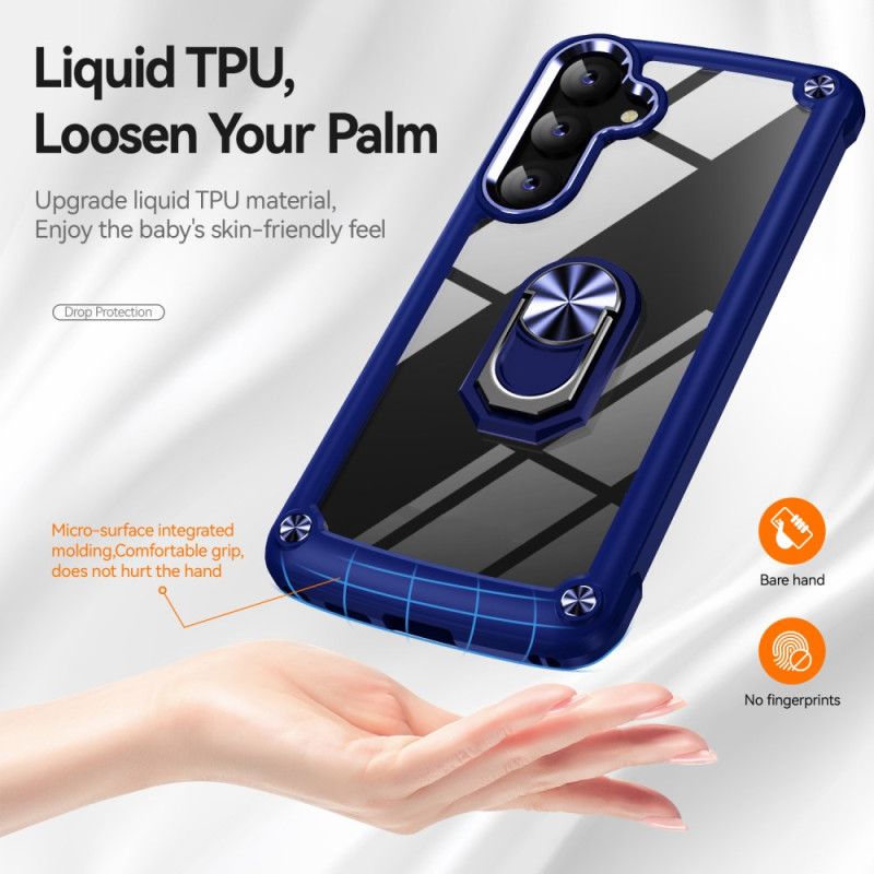 Etui Samsung Galaxy S24 5g Metalowy Pierścień Podtrzymujący Etui Ochronne