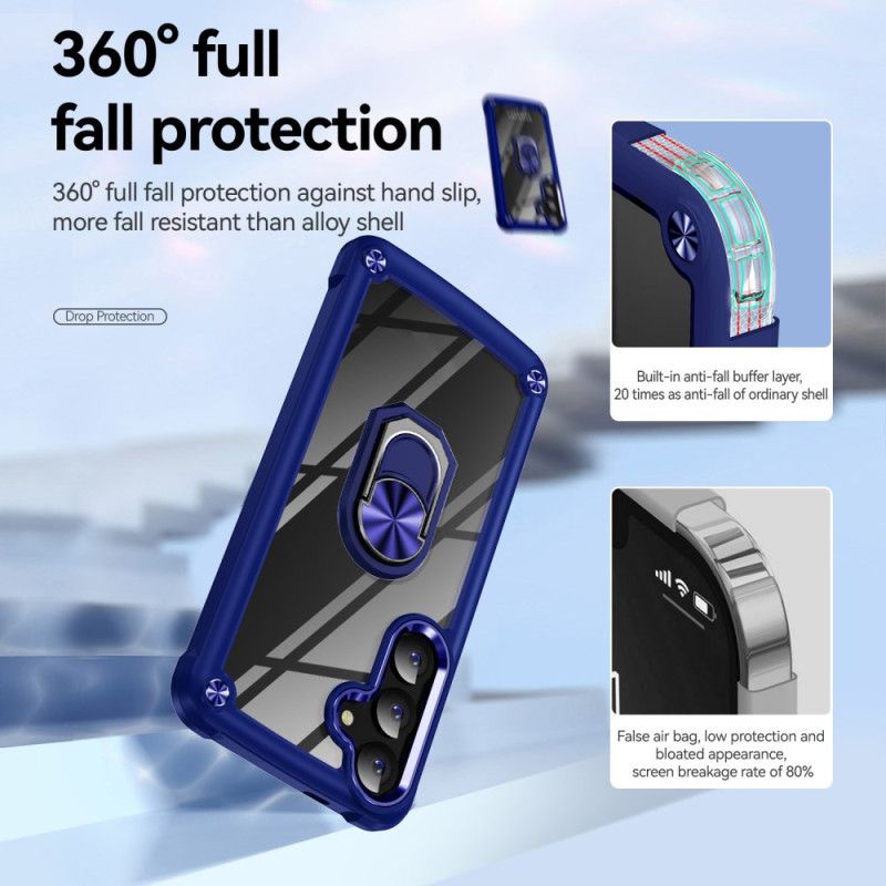 Etui Samsung Galaxy S24 5g Metalowy Pierścień Podtrzymujący Etui Ochronne