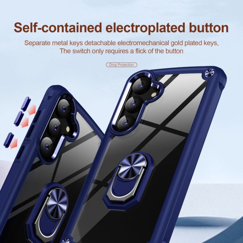 Etui Samsung Galaxy S24 5g Metalowy Pierścień Podtrzymujący Etui Ochronne