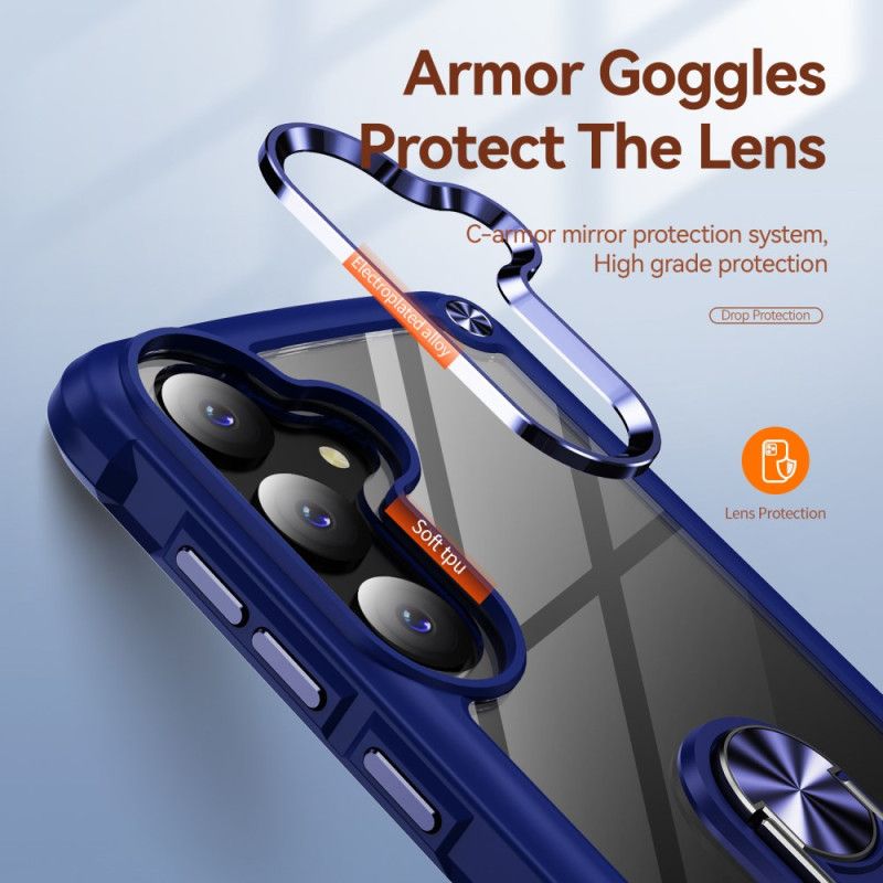 Etui Samsung Galaxy S24 5g Metalowy Pierścień Podtrzymujący Etui Ochronne