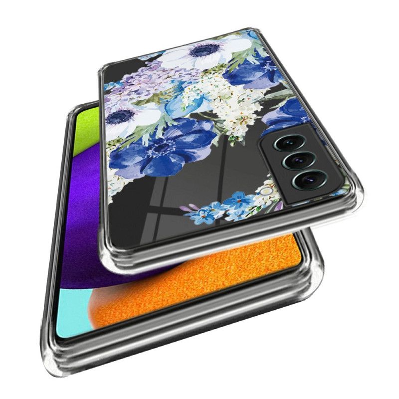 Etui Samsung Galaxy S24 5g Przezroczyste Kwiaty Etui Ochronne