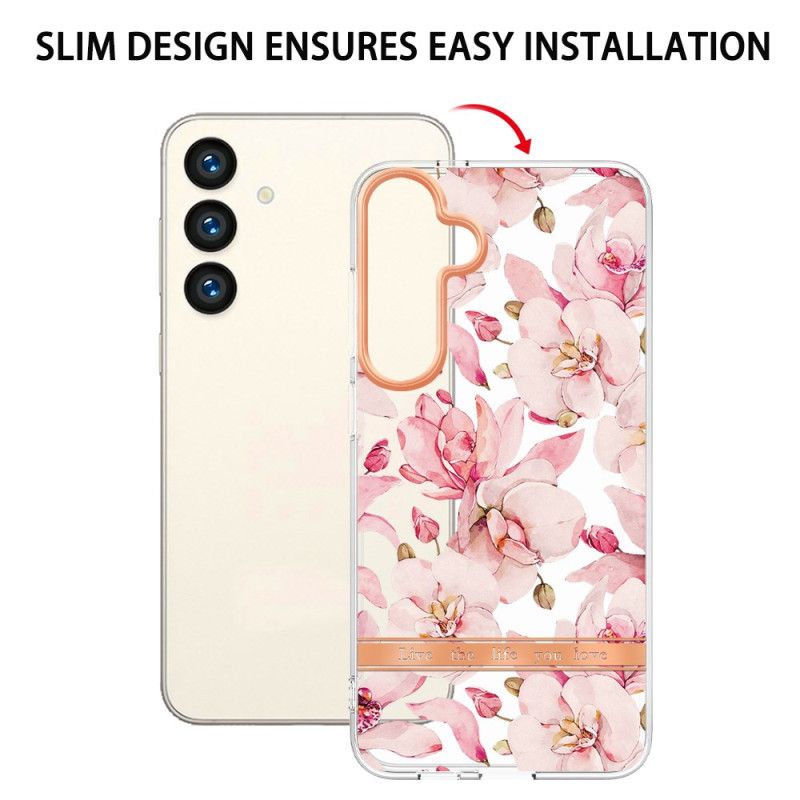 Etui Samsung Galaxy S24 5g Seria Kwiatowa