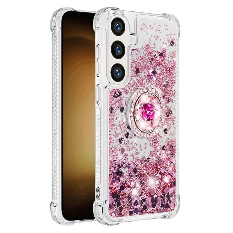 Etui Samsung Galaxy S24 5g Z Brokatowym Pierścieniem Podtrzymującym