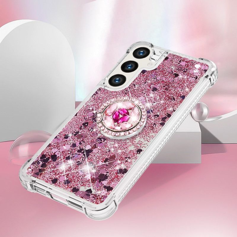 Etui Samsung Galaxy S24 5g Z Brokatowym Pierścieniem Podtrzymującym