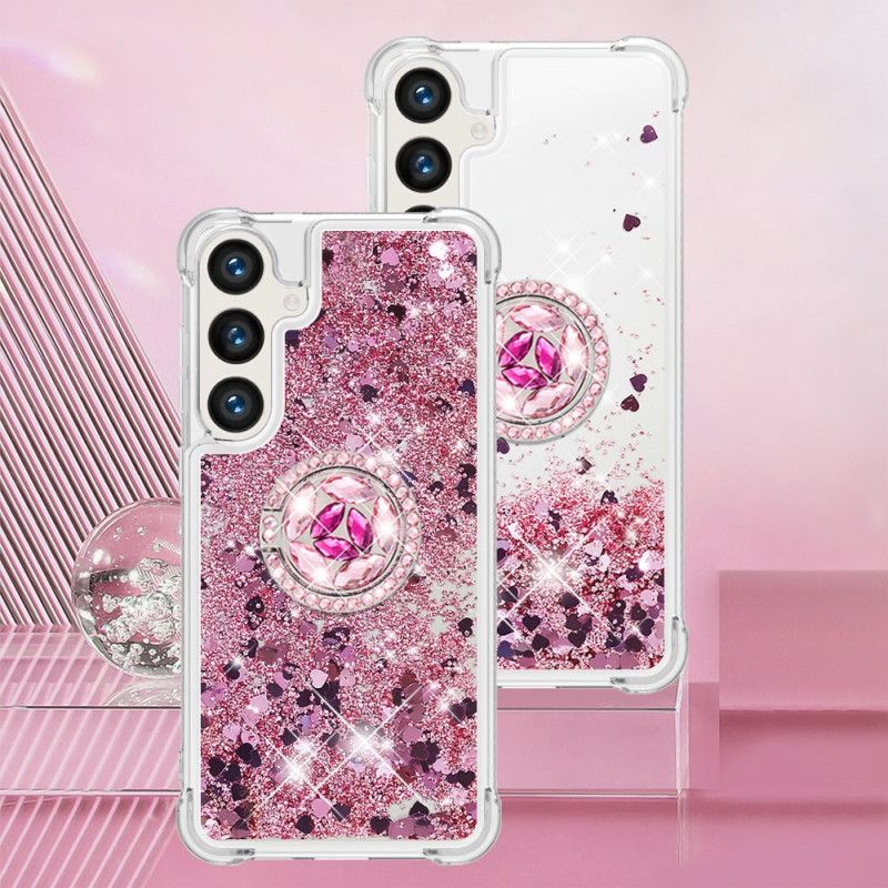 Etui Samsung Galaxy S24 5g Z Brokatowym Pierścieniem Podtrzymującym
