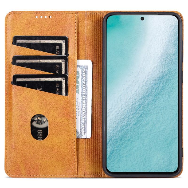 Flip Kotelot Samsung Galaxy S24 5g Efekt Skóry Azns Etui Ochronne