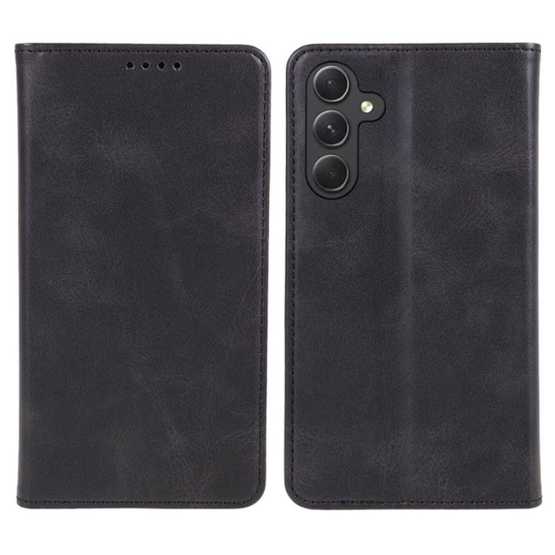 Flip Kotelot Samsung Galaxy S24 5g Zwykła Sztuczna Skóra Etui Ochronne