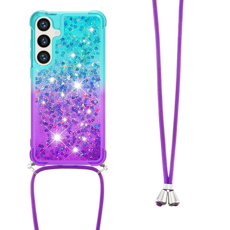 Futerały Samsung Galaxy S24 5g Etui Na Telefon Cekinowy Sznurek Gradientowy
