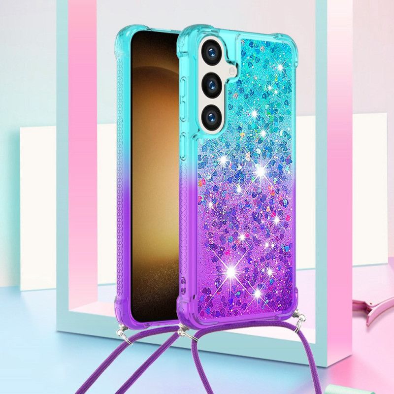 Futerały Samsung Galaxy S24 5g Etui Na Telefon Cekinowy Sznurek Gradientowy