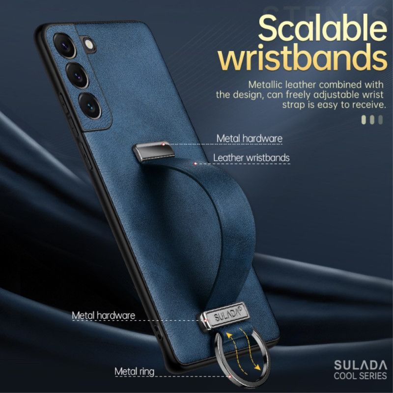 Futerały Samsung Galaxy S24 5g Etui Na Telefon Efekt Skóry Ze Wsparciem I Pierścieniem Sulada