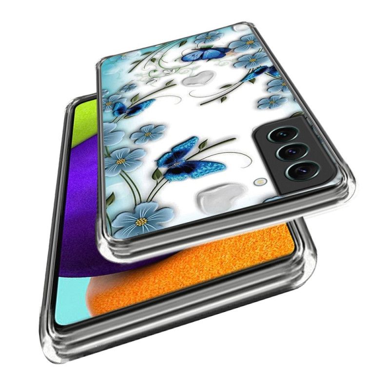 Futerały Samsung Galaxy S24 5g Etui Na Telefon Motyle I Kwiaty