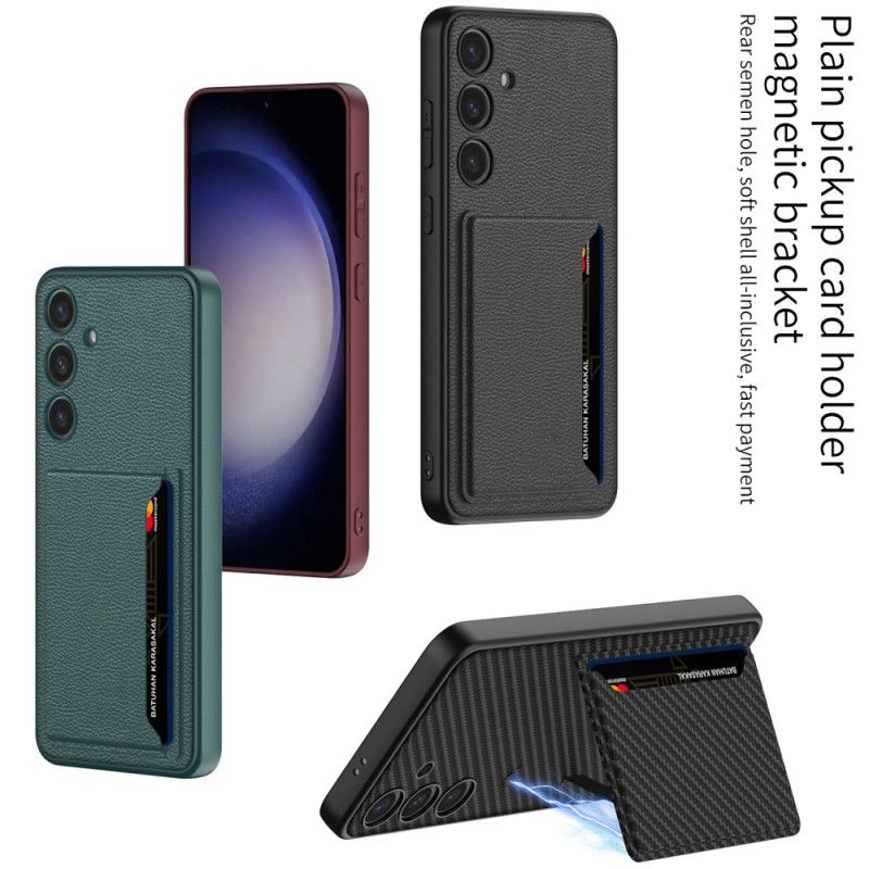 Futerały Samsung Galaxy S24 5g Etui Na Telefon Ze Wspornikiem I Uchwytem Na Kartę Gkk