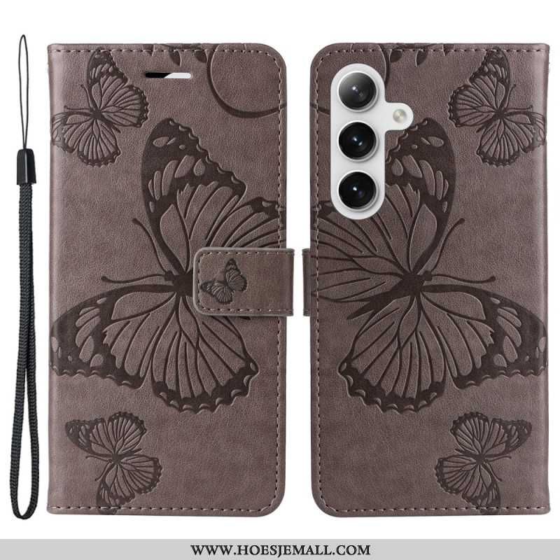 Obudowa Samsung Galaxy S24 5g Etui Na Telefon Gigantyczne Motyle Z Paskiem