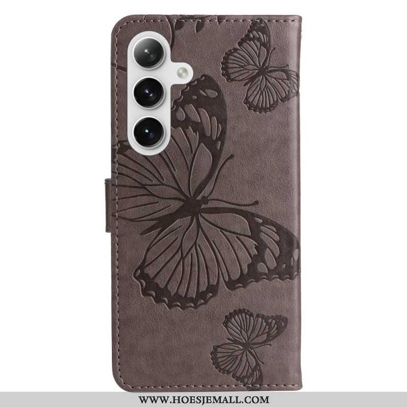 Obudowa Samsung Galaxy S24 5g Etui Na Telefon Gigantyczne Motyle Z Paskiem
