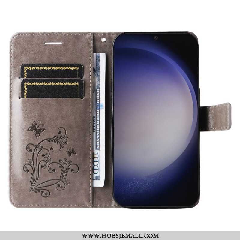 Obudowa Samsung Galaxy S24 5g Etui Na Telefon Gigantyczne Motyle Z Paskiem