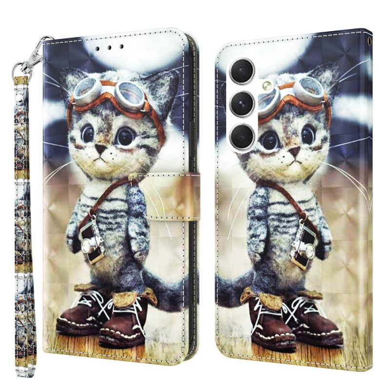 Obudowa Samsung Galaxy S24 5g Etui Na Telefon Kot Lotnik Z Paskiem