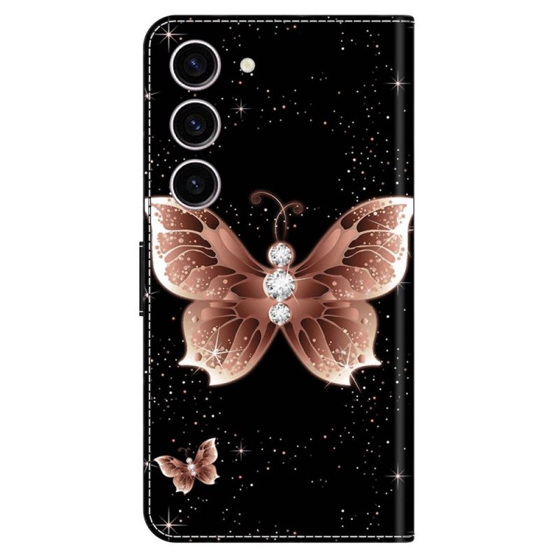 Obudowa Samsung Galaxy S24 5g Etui Na Telefon Różowy Diamentowy Motyl
