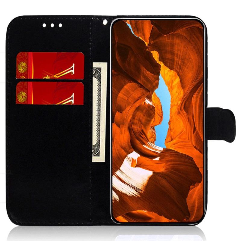 Skórzany Futerał Samsung Galaxy S24 5g Etui Na Telefon Dyskoteka Na Ramiączkach
