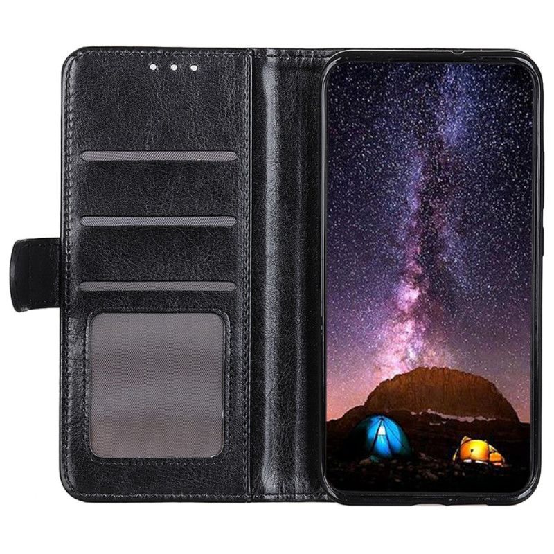 Skórzany Futerał Samsung Galaxy S24 5g Etui Na Telefon Imitacja Skóry Lakierowanej