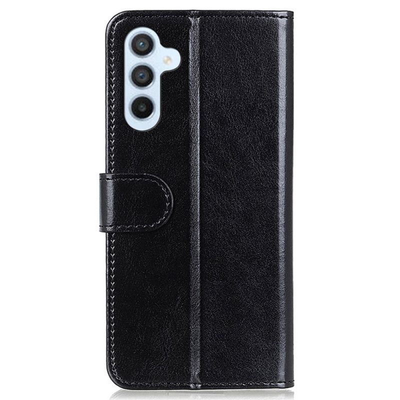 Skórzany Futerał Samsung Galaxy S24 5g Etui Na Telefon Imitacja Skóry Lakierowanej