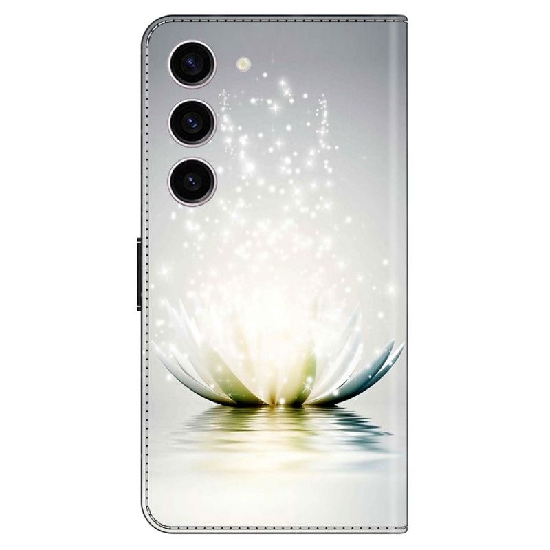 Skórzany Futerał Samsung Galaxy S24 5g Etui Na Telefon Lotos