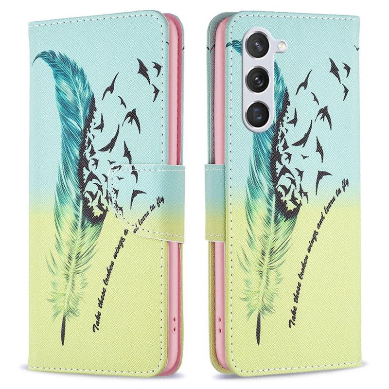 Skórzany Futerał Samsung Galaxy S24 5g Etui Na Telefon Pióro