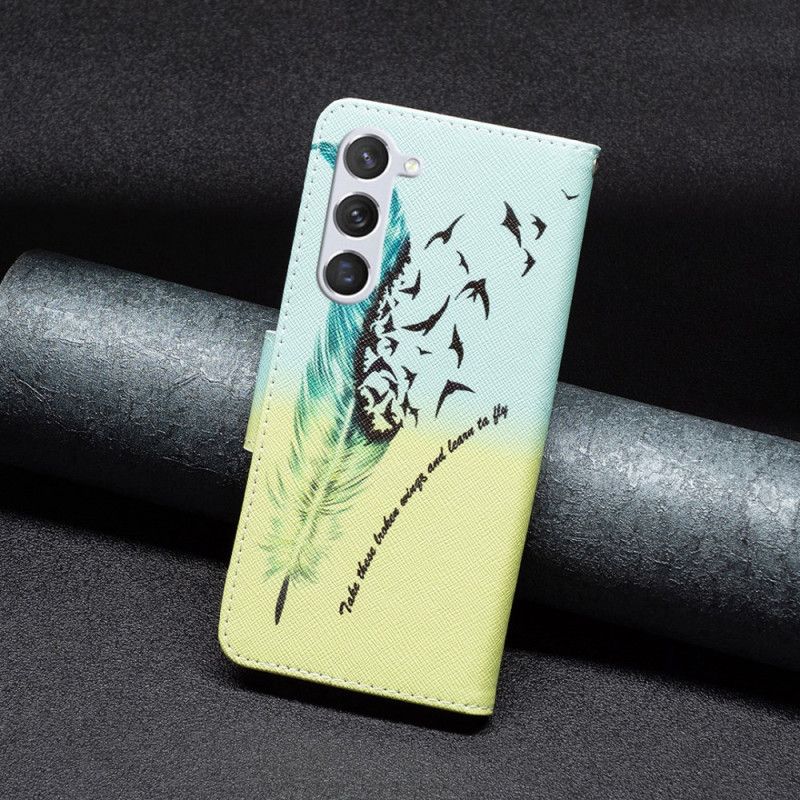 Skórzany Futerał Samsung Galaxy S24 5g Etui Na Telefon Pióro