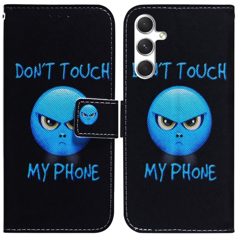 Skórzany Futerał Samsung Galaxy S24 5g Etui Na Telefon Telefon Z Emotikonami