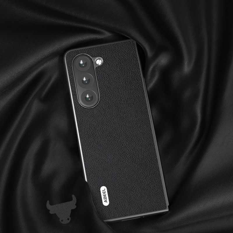 Etui Samsung Galaxy Z Fold 6 Liczi Ze Sztucznej Skóry Abeel