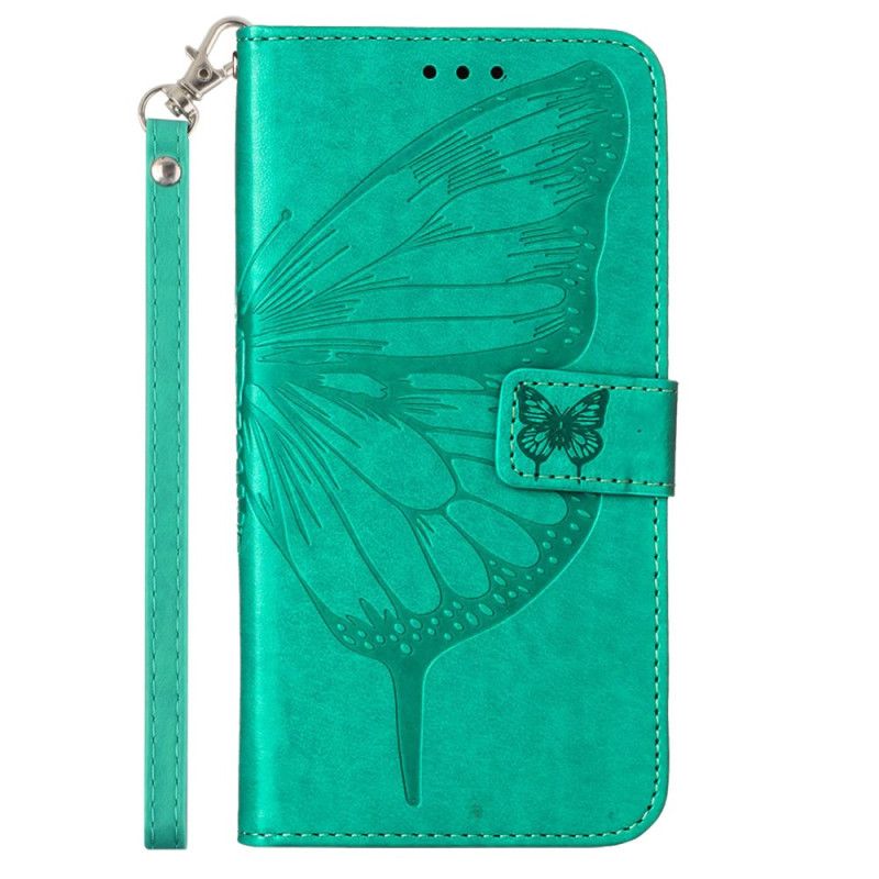 Pokrowce Samsung Galaxy Z Fold 6 Kwiatowy Motyl Z Paskiem