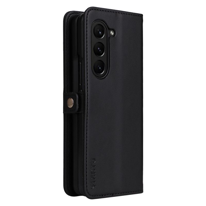 Skórzany Futerał Samsung Galaxy Z Fold 6 Etui Na Telefon Sztuczna Skóra Yikatu