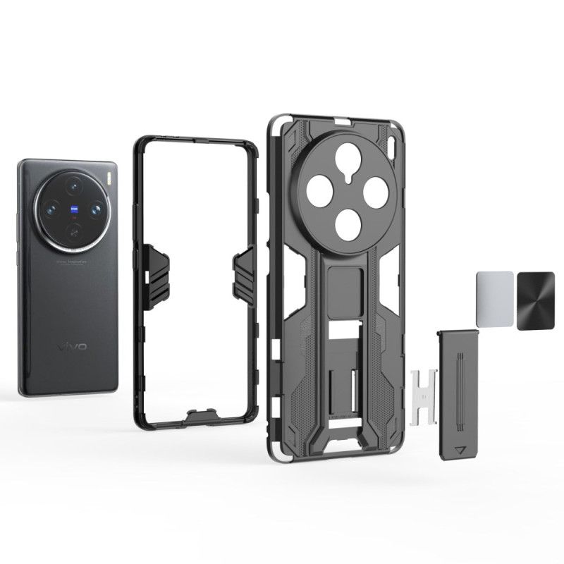 Futerały Vivo X100 Pro Etui Na Telefon Składana Podstawka