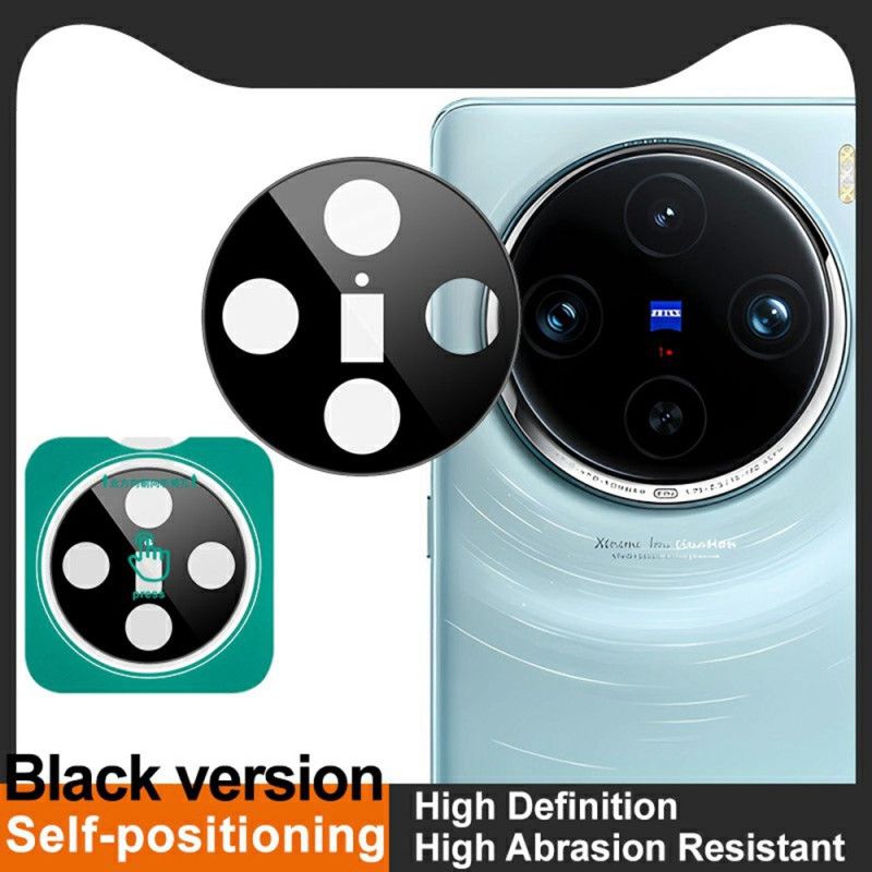 Szkło Hartowane Ochronne Na Obiektyw Do Vivo X100 Pro Samopozycjonująca Się Ramka (wersja CZarna)