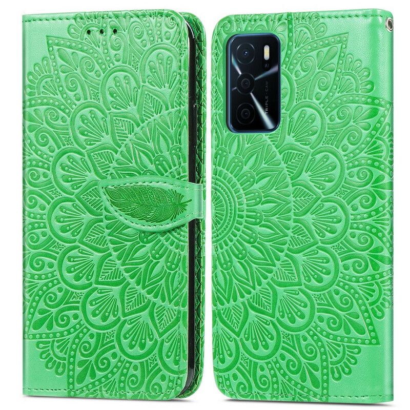 Etui Folio Oppo A16 / A16s Plemienne Liście Etui Ochronne