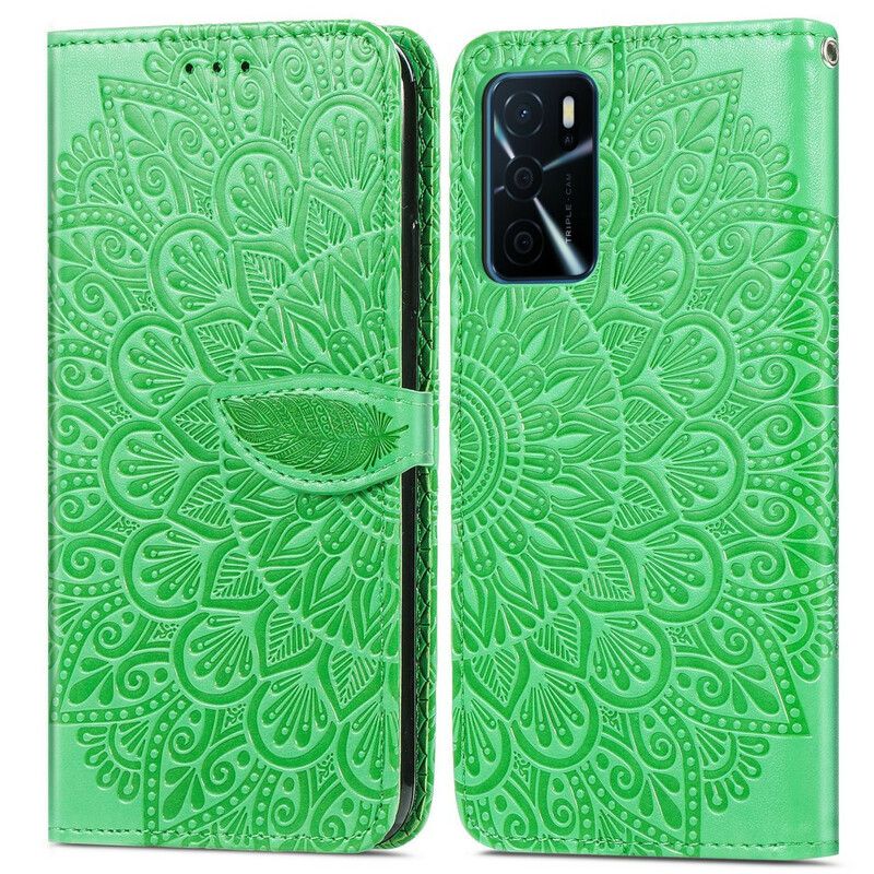 Etui Folio Oppo A16 / A16s Plemienne Liście Etui Ochronne