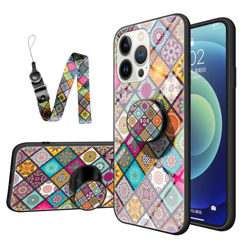 Etui do iPhone 15 Pro Patchwork