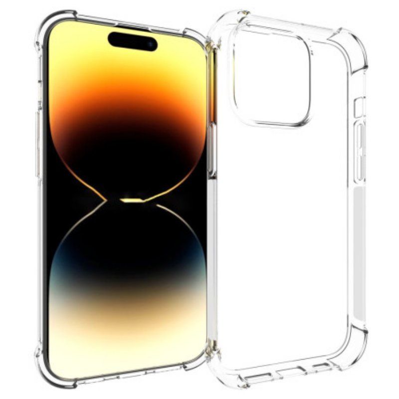 Etui do iPhone 15 Pro Przezroczysty Ze Wzmocnionymi Narożnikami