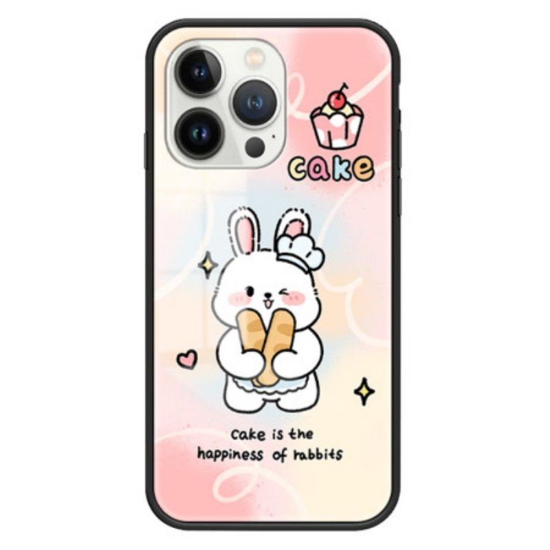 Etui do iPhone 15 Pro Szkło Hartowane Happy Rabbit