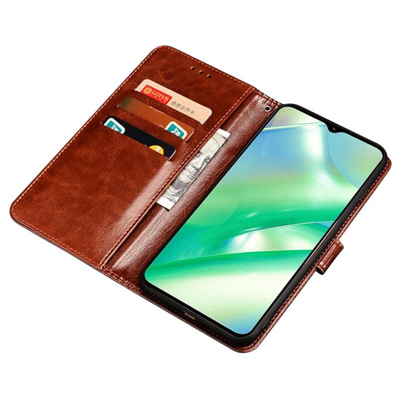 Etui Folio Do Realme C55 Teksturowany Idewei